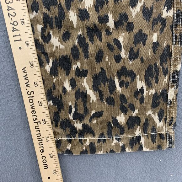 Anthropologie Current/Elliott Animal Print 30 The Clean Weslan Camo Cropped - Picture 6 of 16